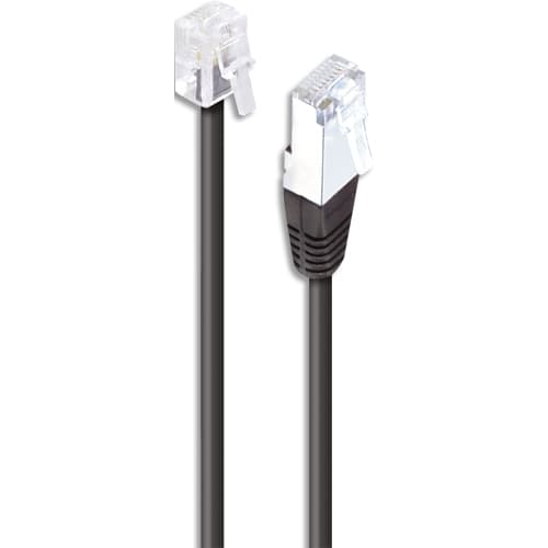 APM Câble ADSL, RJ11 / RJ45, mâle / mâle, noir, 5m photo du produit Principale L