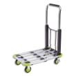 WONDAY Chariot pliable aluminium noir vert, largeur 40 cm, longueur 50 à 72 cm photo du produit