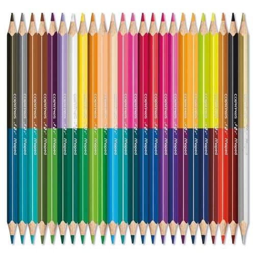 Color'Peps Cardboard Packs - 24 Crayons de couleur certifiés FSC