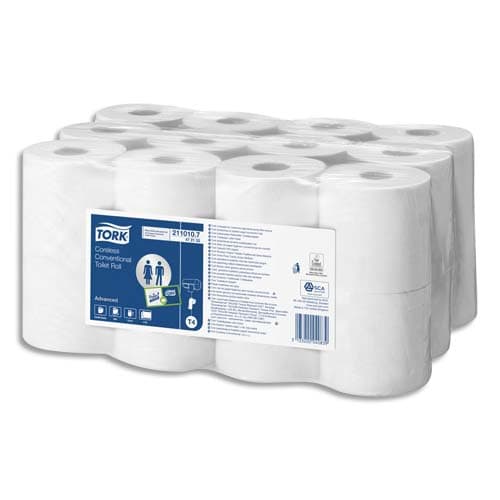 123schoon papier toilette 4 plis 8 rouleaux pour distributeur Tork T4  123inkt