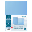 EXACOMPTA Paquet 50 chemises 2 rabats carte 210g SUPER 250. Coloris Bleu clair photo du produit Secondaire 2 S