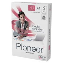 Pioneer, papier blanc, copieur sans bois 80g/m2 A4 <br>- Ramette de 500 feuilles - Prix à la ramette photo du produit