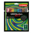 STABILO GREENcolors ARTY crayon de couleur - Etui carton de 24 crayons de couleur - Coloris assortis photo du produit