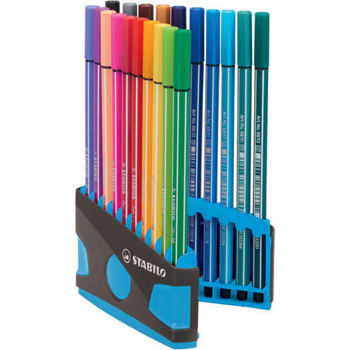 Stylo-feutre Pen 68 - Bleu fluo STABILO