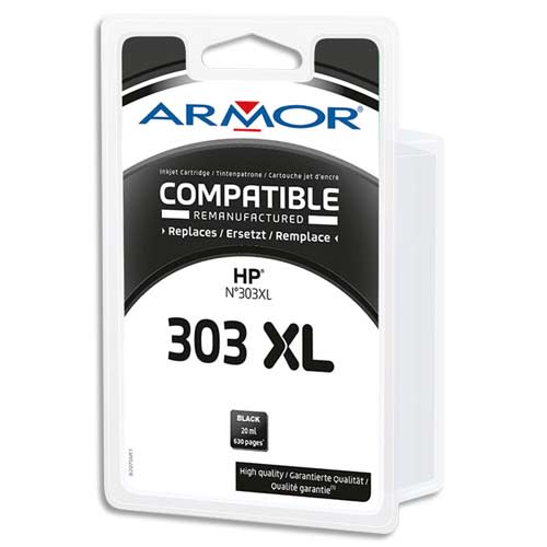 HP 303 XL Noir - Cartouche d'encre compatible Grande Capacité