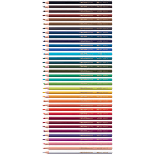 STABILO Crayon de couleur aquacolor ARTY, étui métallique