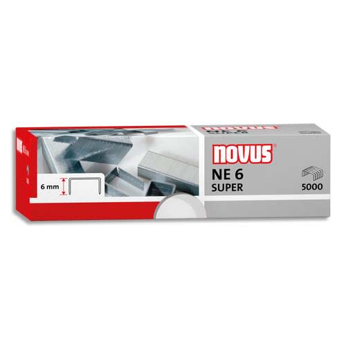 NOVUS Boîte de 5000 agrafes NE6 pour agrafeuse électrique NOVUS B100EL photo du produit Principale L