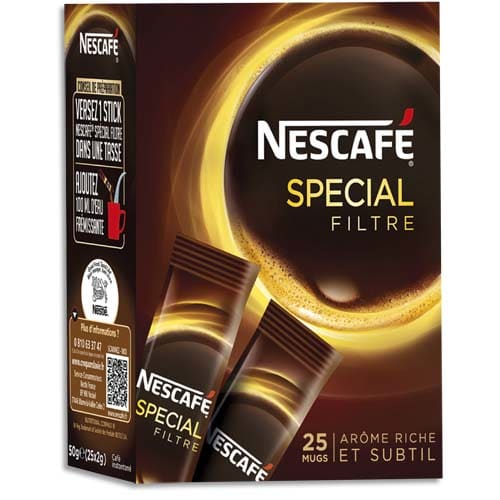 NESCAFE Boîte de 25 sticks de café instantané pur Arabica Espresso ≡  CALIPAGE