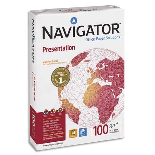 NAVIGATOR Ramette 500 feuilles papier extra Blanc Navigator Presentation A3 100G CIE 169 photo du produit Principale L