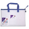 SNOPAKE Sac zippé EVA Mesh A3 anse bleue, sangle de transport avec prise en main 48 x 35 cm photo du produit