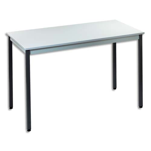 SODEMATUB Table polyvalente rectangulaire 120 x 60 cm Gris/Gris photo du produit Principale L