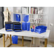 EXACOMPTA Module de classement Big Box 4 tiroirs Noir/Bleu glacé - Dim. 27,8 x 26,7 x 34,7 cm photo du produit Secondaire 3 S