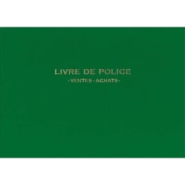 ELVE Registre de police, métaux précieux, ventes été achats (or) 21 x 30 cm, 200 pages photo du produit