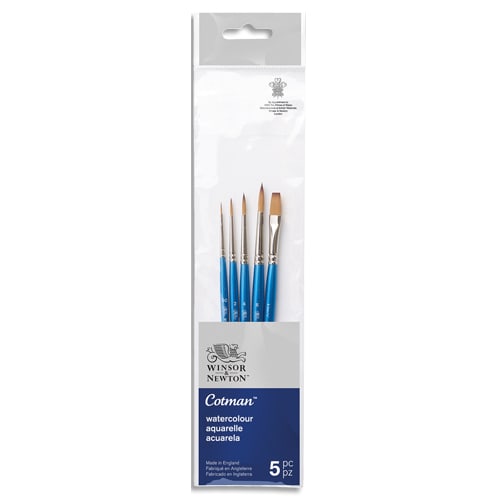 WINSOR & NEWTON Set de Pinceaux Cotman x5 assortis photo du produit Principale L