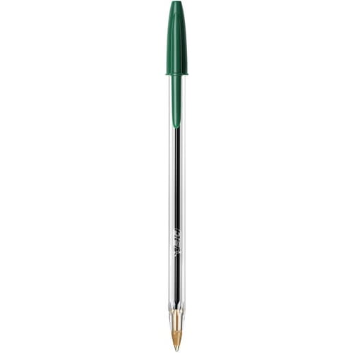 BIC Cristal Original Ecriture Stylos-Bille Pointe Moyenne (1,0 mm) - Vert photo du produit Secondaire 1 L