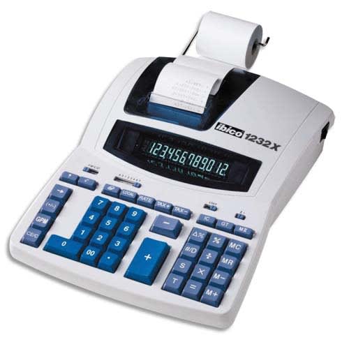 IBICO Calculatrice imprimante de bureau professionnelle 12 chiffres 1232X IB404108 photo du produit Principale L