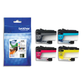 BROTHER Pack de 4 cartouches jet d'encre couleur LC426VAL photo du produit