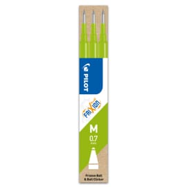 6 recharges pour roller PILOT FriXion Bleu Noir Rouge Vert : Chez