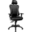 TOPSTAR Fauteuil Save noir, look sport, m&eacute;canisme synchrone accoudoirs r&eacute;glables, pi&egrave;tement noir photo du produit