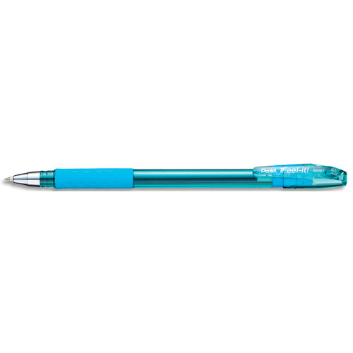 PENTEL Stylo à bille IFEEL IT à capuchon 0,7mm. Encre Turquoise. photo du produit Principale L