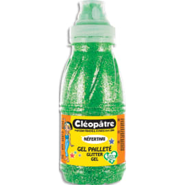 CLEOPATRE Flacon de gel pailleté couleur verte 250 ml x 8 photo du produit