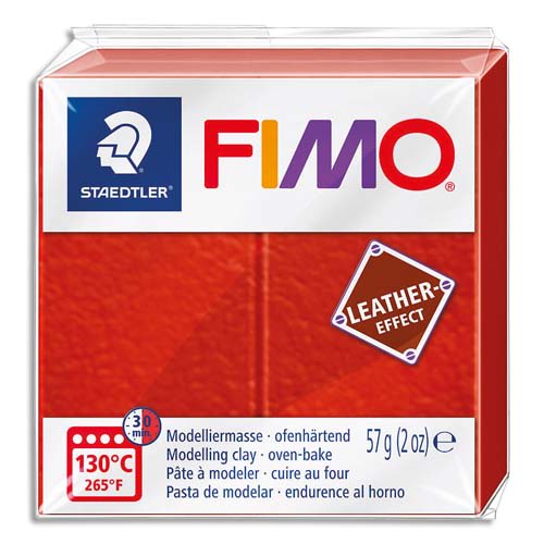 GRAINE CREATIVE Pain 57g FIMO EFFECT CUIR couleur rouille photo du produit Principale L