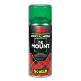 SCOTCH Colle aérosol repositionnable, 400ml, REMOUNT photo du produit