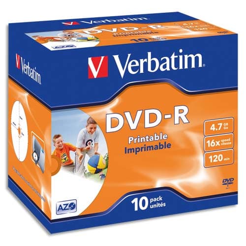 VERBATIM tour de 25 DVD+RW 4x 43489 photo du produit Principale L