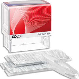 COLOP Tampon Printer 40/2 à composer soi-même avec 2 polices de caractères. 6 Lignes photo du produit