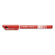 STABILO SENSOR M stylo-feutre pointe moyenne sur amortisseur (0,7 mm) - Rouge photo du produit