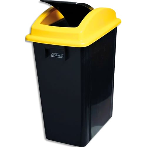 PROBBAX Conteneurs polyvalents pour les endroits étroits, capacité de 40L, couleur Noir/Jaune photo du produit Principale L