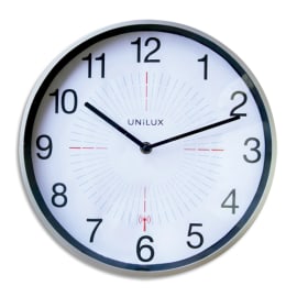 UNILUX Horloge Outdoor Gris métal, en plastique, radio-pilotée - Diamètre 35,5 cm photo du produit