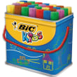 BIC KIDS Decoralo Feutres de Coloriage à Pointe Extra-Large - Couleurs Assorties, Boîte Métallique de 30 photo du produit