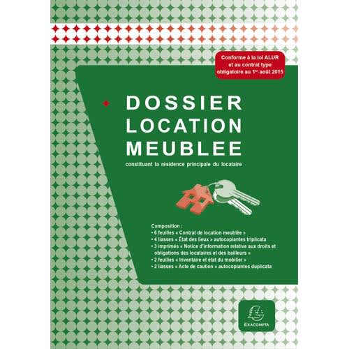 EXACOMPTA Dossier location meublée propriétaire louant moins de 4 logements 49E photo du produit