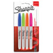 SHARPIE Blister de 4 marqueurs Sharpie Fine assortis fun (Orange, Lime, Turquoise, Magenta). Pte fine photo du produit