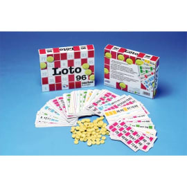 Loto - 96 cartes - Coffret comportant 96 cartons + 90 pions (de 1 à 90). photo du produit