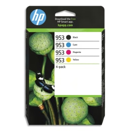 HP Pack de 4 cartouches jet d'encre 953 6ZC69AE photo du produit
