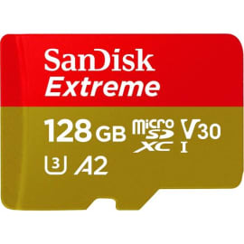 SANDISK Micro SD 128 Go Extreme V30 SDSQXAH128G photo du produit