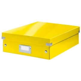 LEITZ Boîte CLICK&STORE taille M avec compartiments amovibles. Coloris Jaune photo du produit