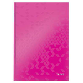 LEITZ Cahier WOW 21x29,7cm, 160 pages 5x5. Couverture rigide. Coloris Rose photo du produit