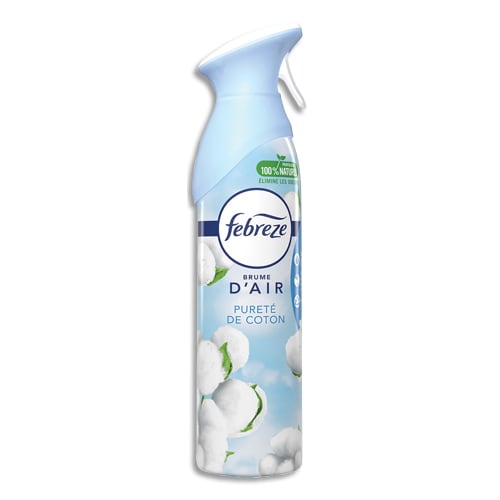 FEBREZE - FEBREZE Aérosol de 300 ml parfum Pureté de coton, élimine  complétement les odeurs même tenaces disponible chez OXODOC