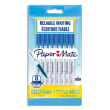 PAPERMATE Sachet de 8 stylos bille 045 à capuchon pointe moyenne 0,7 mm. Encre Bleue. photo du produit