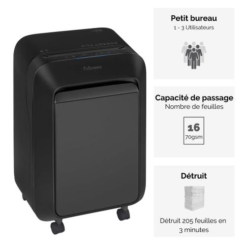 FELLOWES Destructeur LX210 coupe croisée 5502501 photo du produit Secondaire 2 L