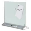 NOBO Tableau blanc de bureau en verre blanc brillant, double face, magnétique, 574 x 432 x 140 mm photo du produit