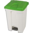 PROBBAX Collecteur à pédale Capacité 45L blanc vert photo du produit