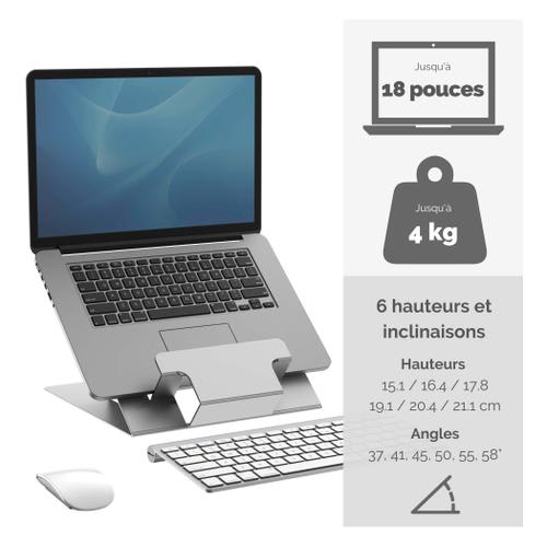 FELLOWES - FELLOWES Support PC portable aluminium Hylyft 5010501 disponible  chez ALL OFFICE