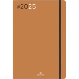 OBERTHUR AGENDA FLEX 22X28 BROCHÉ JANVIER A DECEMBRE CAMEL photo du produit