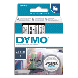 DYMO Ruban D1 Noir/transparent 24mm x 7m pour LM300 photo du produit