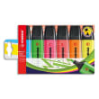 STABILO BOSS ORIGINAL surligneur pointe biseaut&eacute;e - Pochette de 6 surligneurs fluo - Coloris assortis photo du produit