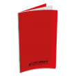 CONQUERANT C9 Carnet 90g, 9x14, 96 pages quadrillées 5x5, agrafé, couverture polypro Rouge photo du produit